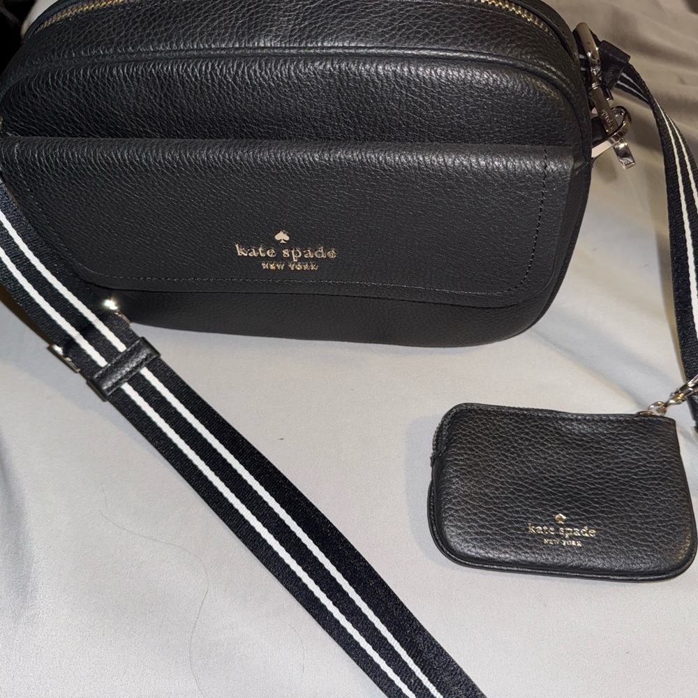Kate Spade Black Crossbody Bag with Coin Pouch